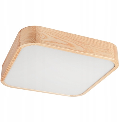 Picture of Lamkur Oak Square 48901 plafon lampa sufitowa 4x15W E27 sosna