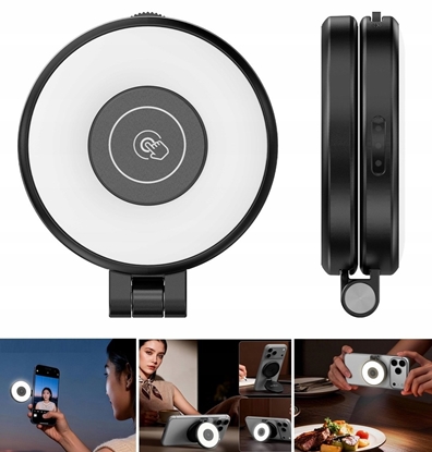 Picture of Lampa piercieniowa Ulanzi Lampa Lampka Led Na Magsafe Do Telefonu Selfie Vlog Usb-c Ulanzi / Lm21 / Czarny