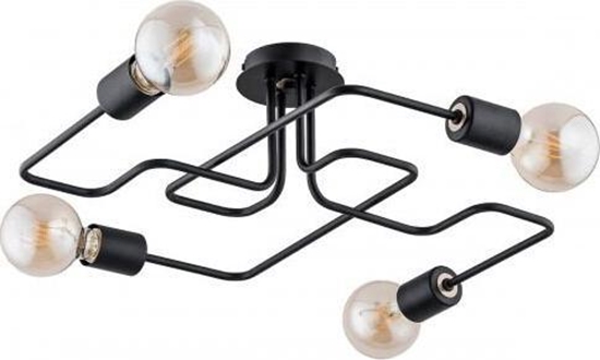 Picture of Lampa sufitowa Alfa Lampa Sufitowa Hook 4 Punktowa Czarna 24744