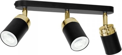 Picture of Lampa sufitowa Dekoracja domu Nowoczesna lampa czarno zota Reno x3