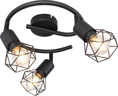 Picture of Lampa sufitowa Globo Spot natynkowy czarny Globo XARA I 54802S-3