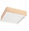 Изображение Lampa sufitowa Lamkur Oak Square 49052 plafon sufitowy 2x15W E27 sosna/biay