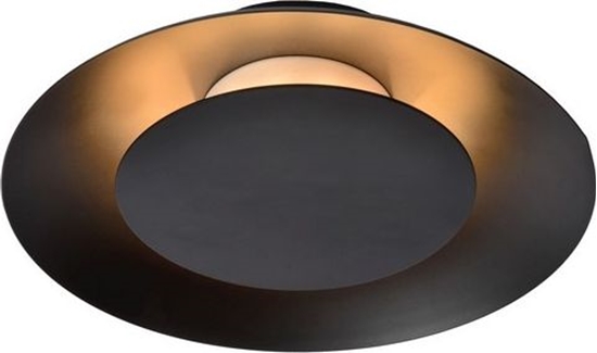 Picture of Lampa sufitowa Lucide Plafon metalowy czarny Lucide FOSKAL ledowy 79177/06/30