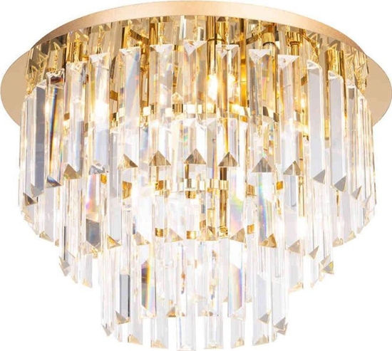 Изображение Lampa sufitowa MAXlight Przysufitowa LAMPA glamour MONACO C0205 Maxlight krysztaowa do sypialni zota