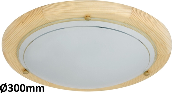 Изображение Lampa sufitowa Rabalux Plafon lampa sufitowa / cienna Ufo 1x60W E27 buk 5411
