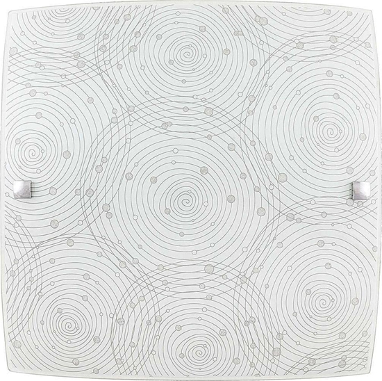 Picture of Lampa sufitowa Rabalux Plafon LAMPA sufitowa ANDRA 3238 kwadratowa OPRAWA szklana LED 18W 4000K wzory chrom biae
