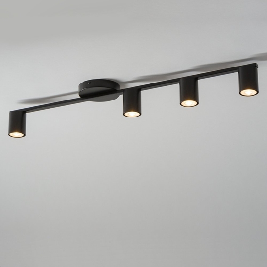 Picture of Lampa sufitowa Sigma Przysufitowa lampa hotelowa Sky tuby czarne na listwie