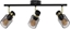 Picture of Lampa sufitowa Zumaline Sufitowa lampa regulowana Asti reflektorki czarne zote