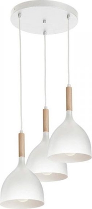 Picture of Lampa wiszca Dekoracja domu Lampa potrójna industrialna Noak Wood