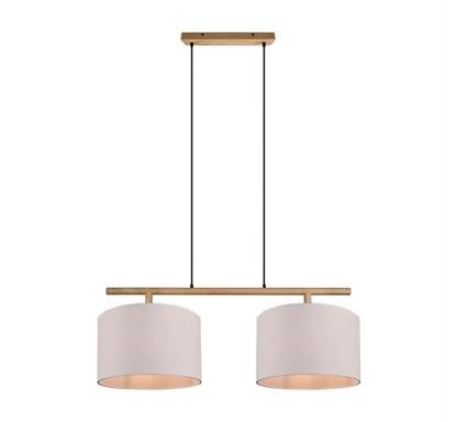 Изображение Lampa wiszca DELIGHT Trio Korba 301200201 lampa wiszca zwis 2x60W E27 drewno