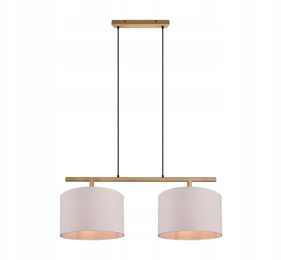 Изображение Lampa wiszca DELIGHT Trio Korba 301200201 lampa wiszca zwis 2x60W E27 drewno