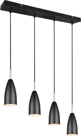 Изображение Lampa wiszca DELIGHT Trio Rl Farin R30694032 lampa wiszca zwis 4x25W E14 czarna mat
