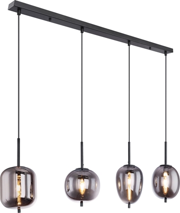 Attēls no Lampa wiszca Globo Nowoczesna lampa sufitowa do jadalni Globo BLACKY 15345-4