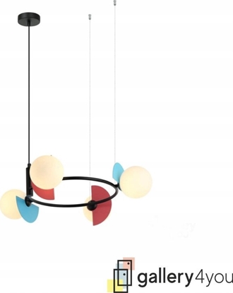 Attēls no Lampa wiszca Italux Italux Nauti PND-37482-4R-MLTI lampa wiszca zwis 4x25W G9 multikolor/biaa