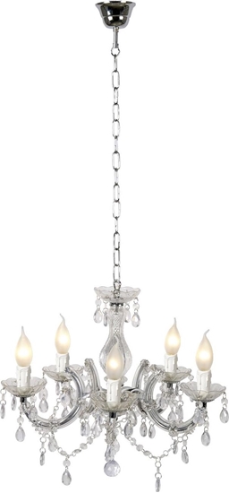 Picture of Lampa wiszca Lucide Lampa sufitowa transparentna do salonu Lucide ARABESQUE 78351/05/60