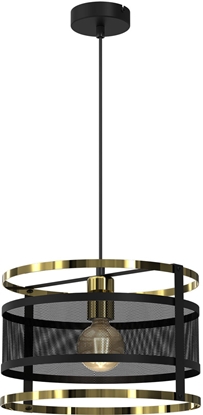 Picture of Lampa wiszca Luminex Luminex Rim 3903 lampa wiszca zwis 1x60W E27 czarna/zota
