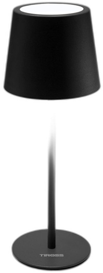 Picture of Lampka biurkowa Tiross Lampka biurkowa na biurko nocna do sypialni dla dzieci akumulatorowa LED USB C dotykowa czarna TIROSS TS-2238