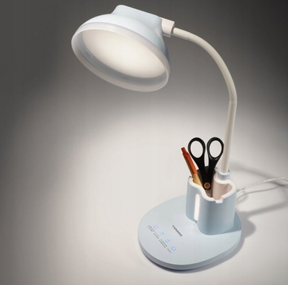 Attēls no Lampka biurkowa Tiross Lampka lampa biurkowa LED na biurko z organizerem regulacja jasnoci dotykowa TIROSS TS-2246
