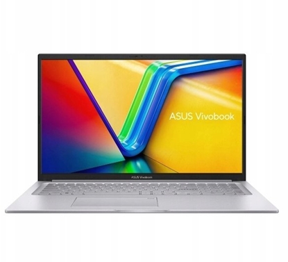 Изображение Laptop Asus ASUS Vivobook 17 X1704VA-AU1069W Core 5 120U 17.3"FHD IPS-level Panel 60Hz 250nits AG 16GB DDR5 SSD512 Intel Graphics WLAN+BT Cam720p 50WHrs Win11 Cool Silver
