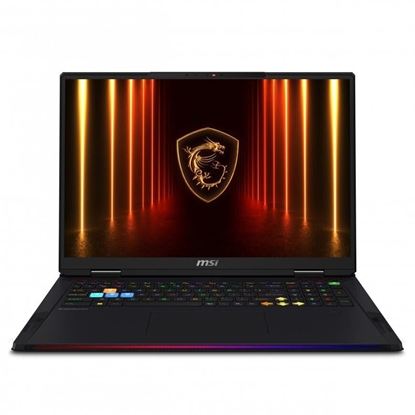 Picture of Laptop MSI Raider A18 HX A9WIG-263 - AMD Ryzen 9 9955HX3D - Win 11 Home - GeForce RTX 5080 - 32 GB RAM - 2 TB SSD NVMe - 45.7 cm (18") 3840 x 2400 (UHD+) @ 120 Hz - Wi-Fi 7, Bluetooth - Rdze czarny