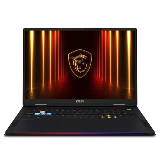 Picture of Laptop MSI Raider A18 HX A9WIG-263 - AMD Ryzen 9 9955HX3D - Win 11 Home - GeForce RTX 5080 - 32 GB RAM - 2 TB SSD NVMe - 45.7 cm (18") 3840 x 2400 (UHD+) @ 120 Hz - Wi-Fi 7, Bluetooth - Rdze czarny