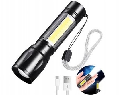 Picture of Latarka LTC Latarka rczna LTC 1-LED XPE+COB 3W 450lm,aluminium,akumulator 500mAh, IP65