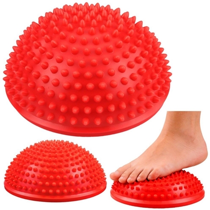 Изображение Lean Pókula Sensoryczna Do Masau wicze Równowagi Czerwona 16 cm LEAN