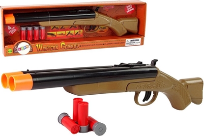 Изображение LeanToys Strzelba Kowbojska Dla Dzieci Kowboj Naboje