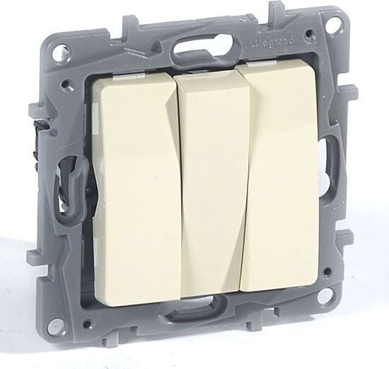 Picture of Legrand cznik potrójny 10AX krem Niloe - 664603