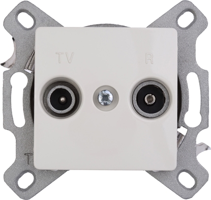 Изображение Legrand Gniazdo antenowe CARIVA RTV kocowe kremowe - 773733