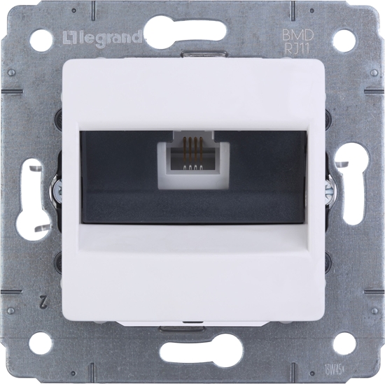 Picture of Legrand Gniazdo telefoniczne 1xRJ11 CARIVA biae - 773638