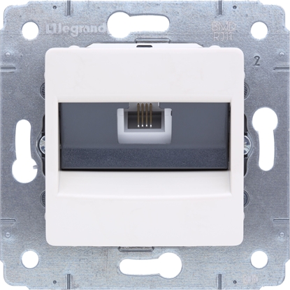 Изображение Legrand Gniazdo telefoniczne 1xRJ11 CARIVA kremowe - 773738