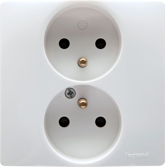 Picture of Legrand Gniazdo wtyczkowe z uziemieniem 16A 250V biae - 664541