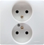 Attēls no Legrand Gniazdo wtyczkowe z uziemieniem 16A 250V biae - 664541