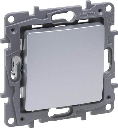 Изображение Legrand Niloe Selection cznik jednobiegunowy 10AX aluminium 762100
