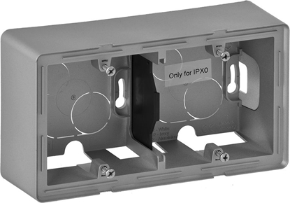 Изображение Legrand VALENA LIFE Puszka natynkowa podwójna aluminium (754212)