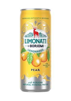 Attēls no Limonāde BORJOMI Limonati, bumbieru, bundžā, 0.33l (DEP)