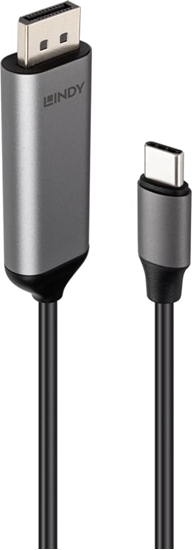 Picture of Lindy 2m Bi-Directional USB Type C To DisplayPort 8K60Hz Cable