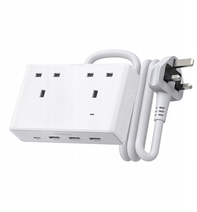 Attēls no Listwa zasilajca Ugreen Listwa zasilajca Nexode S620 2x AC, 3x USB, 1x USB-C, 1.5m (biaa)