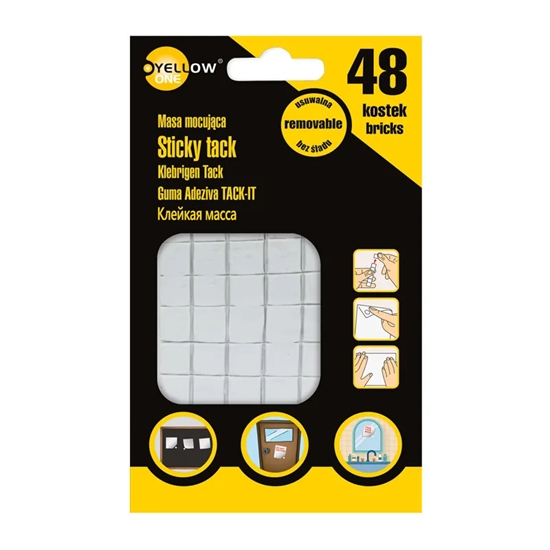 Picture of Līmējoša masa 50gr/48 gab.balta YELLOW ONE PL
