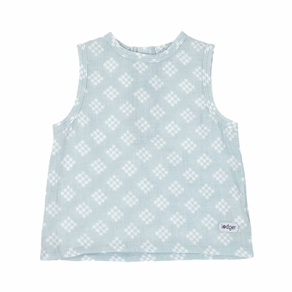 Attēls no Lodger Tank Topper Tribe Muslin vasaras mazuļu krekliņš bez piedurknēm, Ice Flow, 68 cm