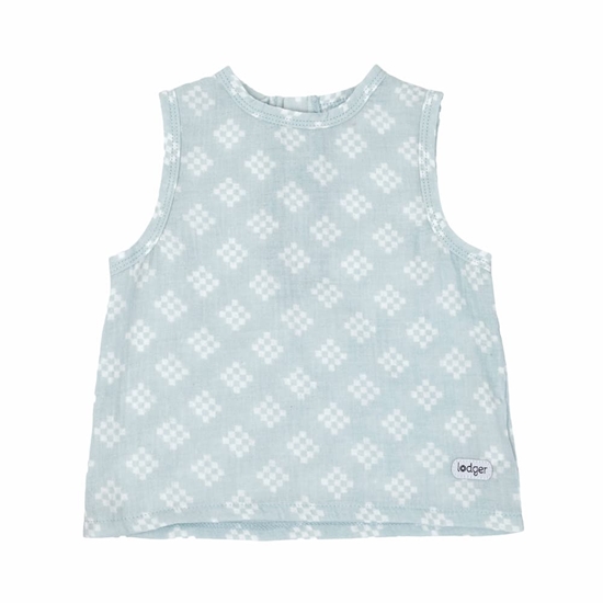 Picture of Lodger Tank Topper Tribe Muslin vasaras mazuļu krekliņš bez piedurknēm, Ice Flow, 68 cm