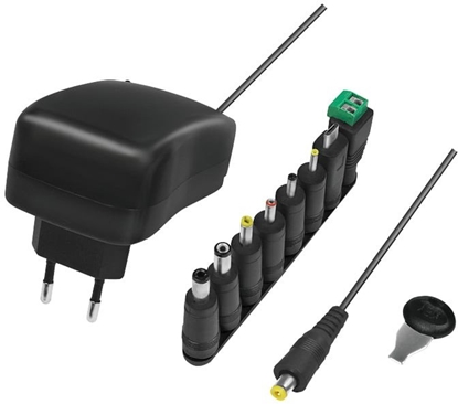 Attēls no LogiLink PA0198 adowarka do urzdze przenonych Uniwersalne Czarny Prd przemienny Wewntrzna