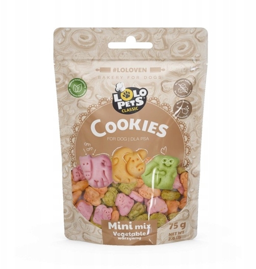 Picture of Lolo Pets Classic Ciastka dla psa mini mix zwierztka warzywne 75g