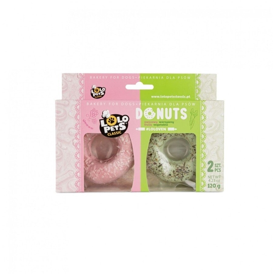 Изображение Lolo Pets Classic Donuts o smaku owocowym i warzywnym 2 szt., 120 g