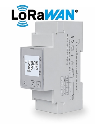 Picture of LoRaWAN Vienfāzes elektrības skaitītājs | Multi tarifu | Iebūvēts Relejs