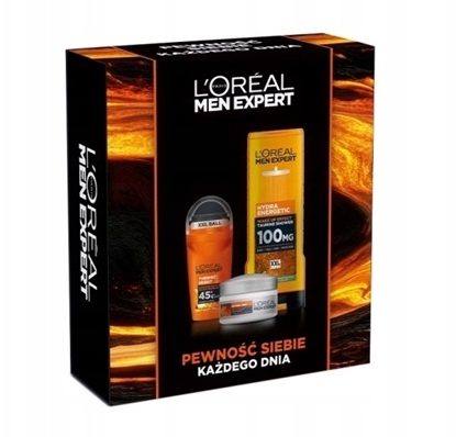 Изображение LOreal Paris L'OREAL_SET Men Expert Hydra Energetic krem nawilajcy przeciwko oznakom starzenia 50ml + el pod prysznic 400ml + DEO Roll-on 50ml