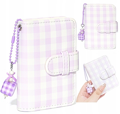 Picture of LoveInstant Kieszeniowy Album Na 28 Zdjcia Instax Mini 12 40 11 99 41 Evo Liplay Zink / Kratka / Fioletowy