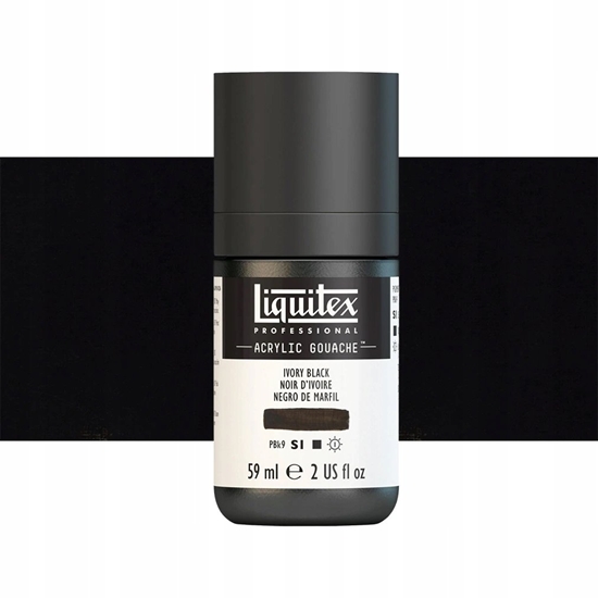 Изображение LQX Acrylic Gouache 59ml Ivory black 244