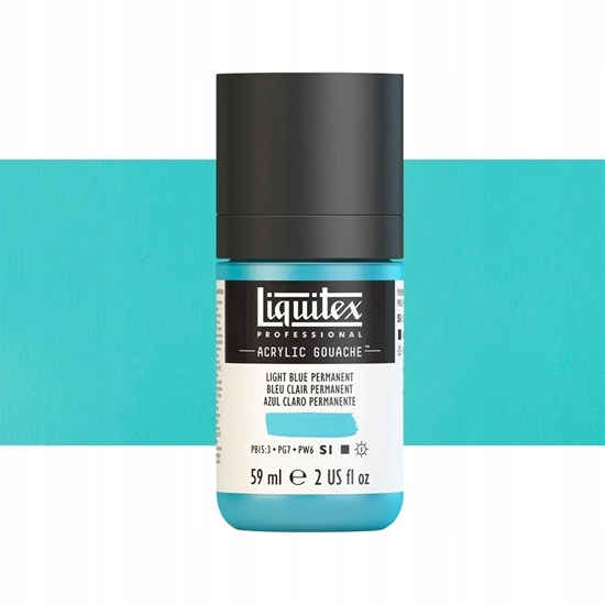 Изображение LQX Acrylic Gouache 59ml Light blue permanent 770